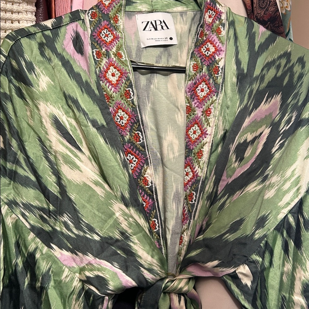 Zara Green Kimono